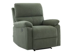 Poltrona|Vente-unique Poltrona relax elétrica veludo cotelê LUNANO Verde