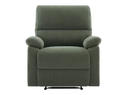 Poltrona|Vente-unique Poltrona relax elétrica veludo cotelê LUNANO Verde