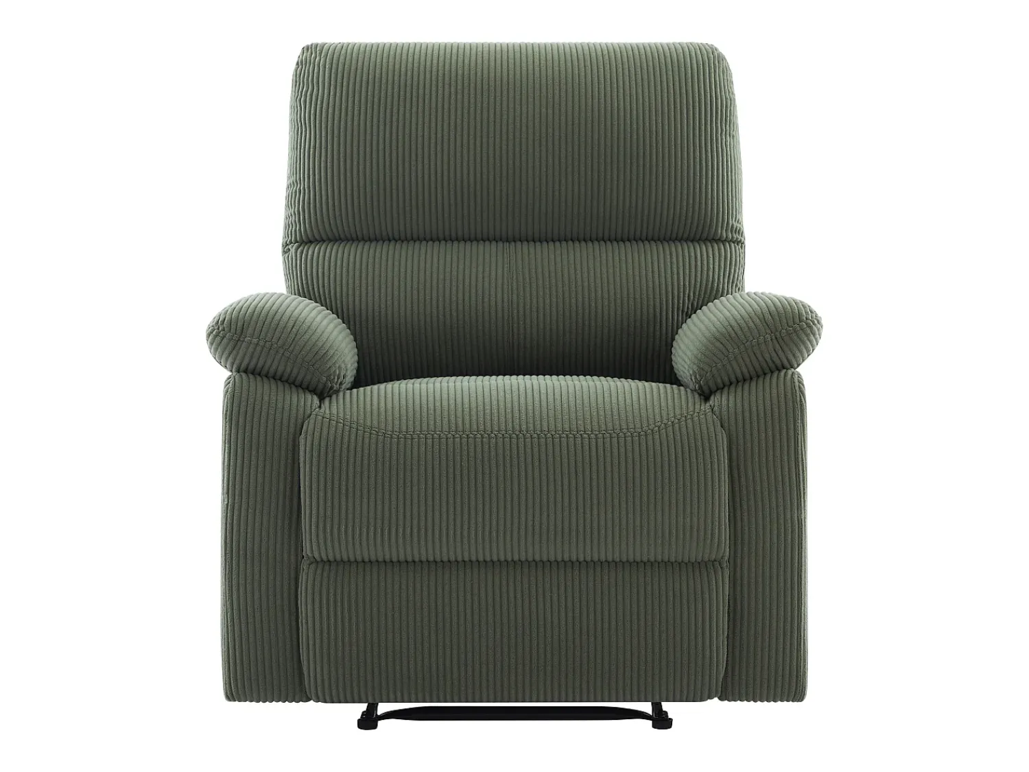 Poltrona|Vente-unique Poltrona relax elétrica veludo cotelê LUNANO Verde