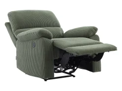 Poltrona|Vente-unique Poltrona relax elétrica veludo cotelê LUNANO Verde