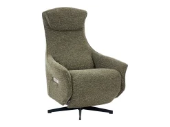 Poltrona|Vente-unique Poltrona relaxante elétrica em tecido texturizado TASEMO Verde
