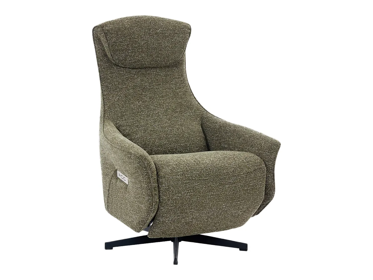 Poltrona|Vente-unique Poltrona relaxante elétrica em tecido texturizado TASEMO Verde