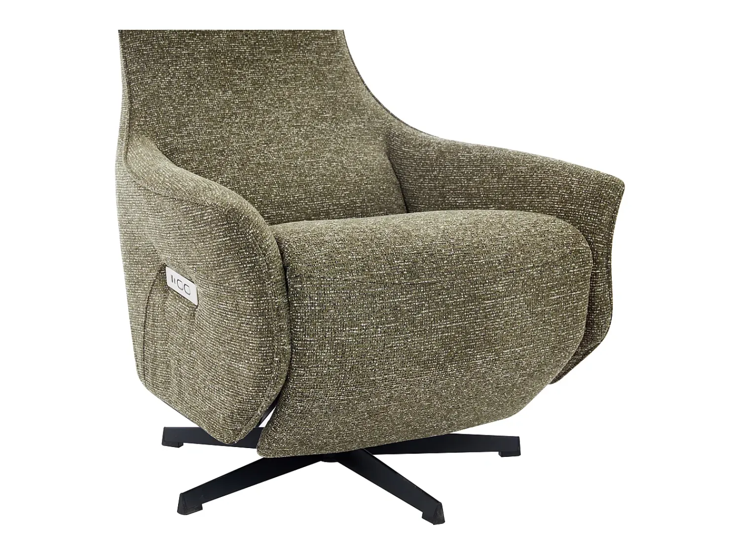 Poltrona|Vente-unique Poltrona relaxante elétrica em tecido texturizado TASEMO Verde