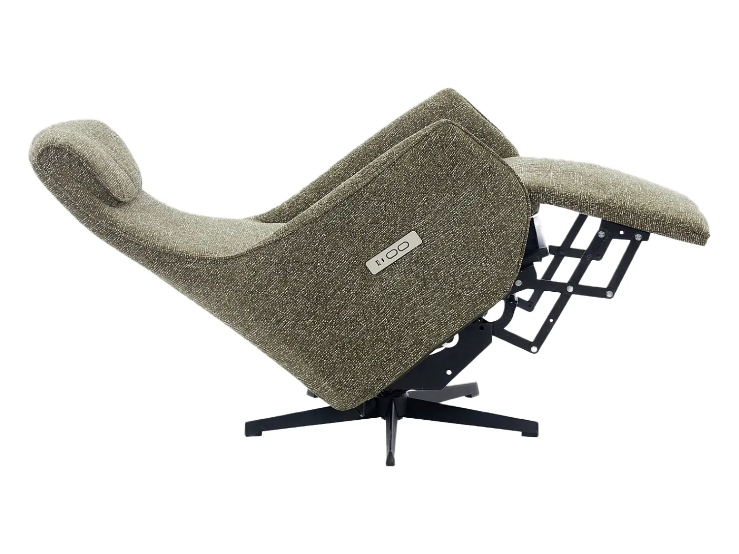 Poltrona|Vente-unique Poltrona relaxante elétrica em tecido texturizado TASEMO Verde