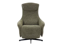 Poltrona|Vente-unique Poltrona relaxante elétrica em tecido texturizado TASEMO Verde