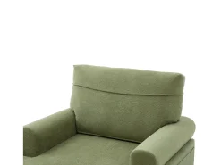 Sale Hauss Spole Poltrona relaxante em tecido chenille -azeitona - Com bolsos laterais Verde