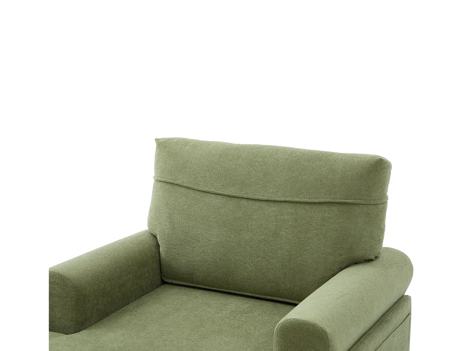 Sale Hauss Spole Poltrona relaxante em tecido chenille -azeitona - Com bolsos laterais Verde