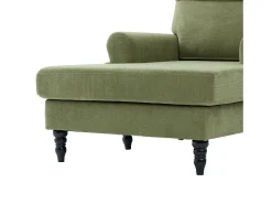 Sale Hauss Spole Poltrona relaxante em tecido chenille -azeitona - Com bolsos laterais Verde