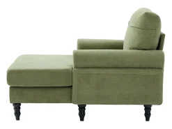 Sale Hauss Spole Poltrona relaxante em tecido chenille -azeitona - Com bolsos laterais Verde