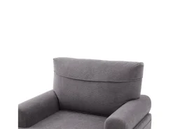 Poltrona|Hauss Spole Poltrona relaxante em tecido chenille cinza escuro - Com bolsos laterais Cinzento