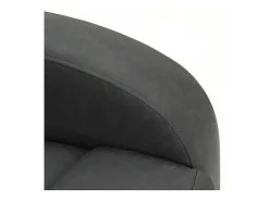Sale Meublorama Poltrona relaxante ERA reclinável manualmente em material PU cor preta, uma poltrona excepcional. Preto