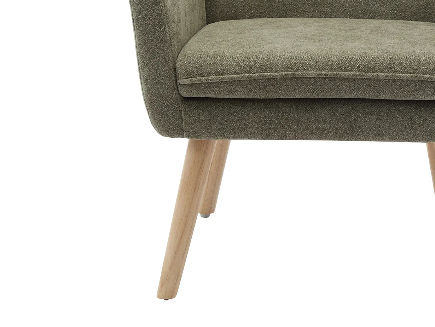 Clearance Vente-unique Poltrona reta em tecido estilo escandinavo SERINO Verde
