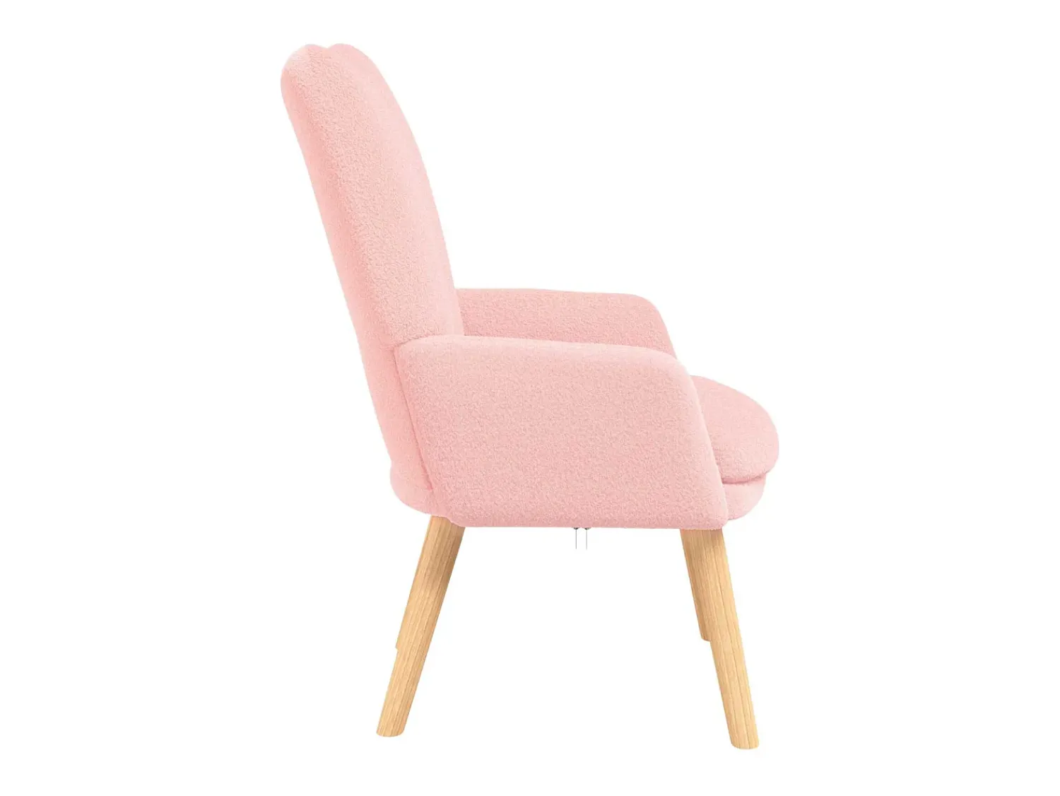 Online vidaxl poltrona 63 x 67 x 94 cm Tecido de Ovelha e Compensado Rosa
