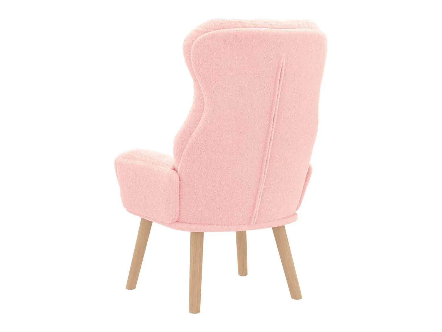 Poltrona|vidaxl poltrona 69 x 74 x 93 cm Tecido Sherpa Rosa
