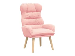 Poltrona|vidaxl poltrona 69 x 74 x 93 cm Tecido Sherpa Rosa