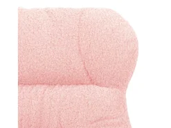 Poltrona|vidaxl poltrona 69 x 74 x 93 cm Tecido Sherpa Rosa