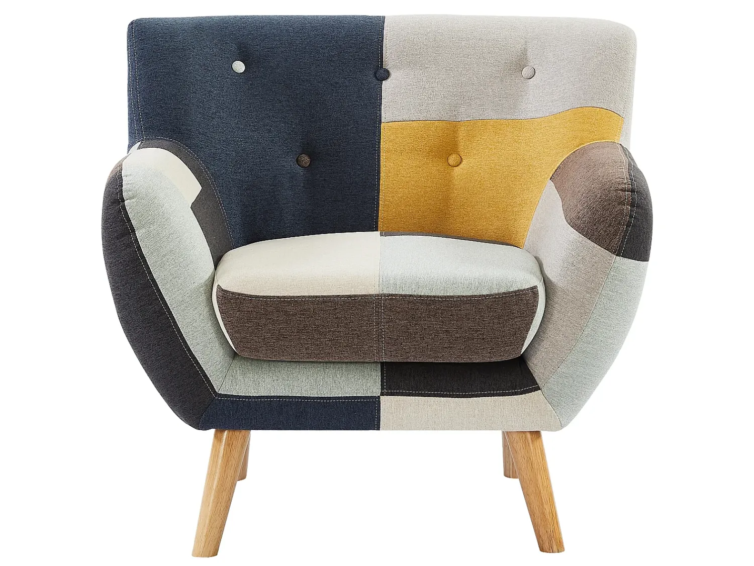 Poltrona|Vente-unique Poltrona SERTI II em tecido patchwork Multicor