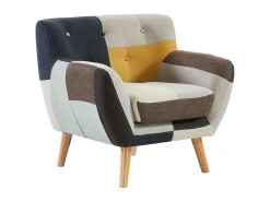 Poltrona|Vente-unique Poltrona SERTI II em tecido patchwork Multicor