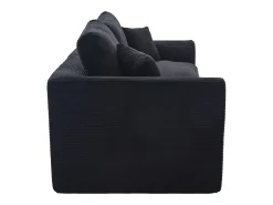 Hauss Spole Poltrona simples com almofada em bombazine - Preta Preto