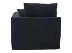 Hauss Spole Poltrona simples com almofada em bombazine - Preta Preto