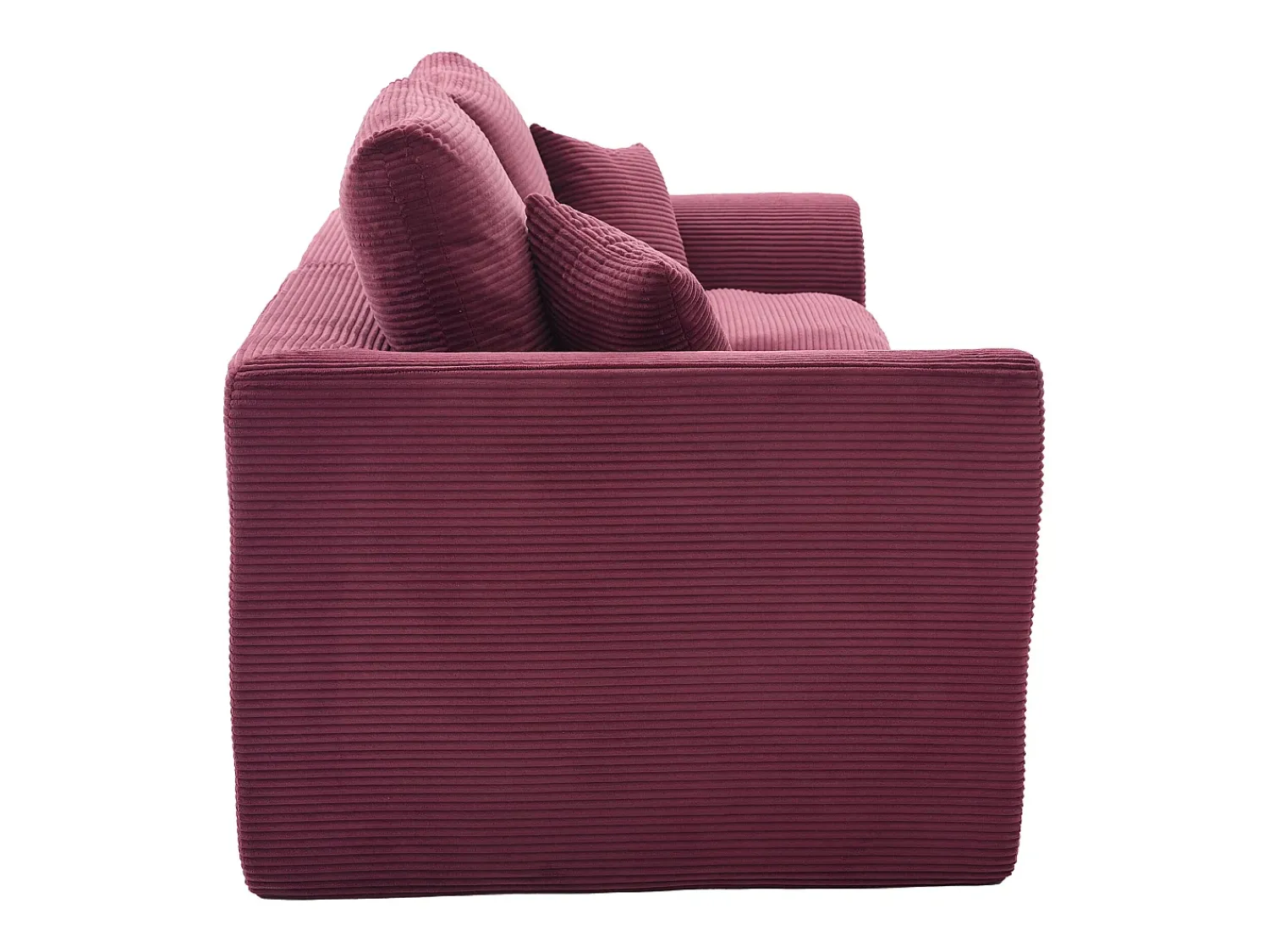 Poltrona*Hauss Spole Poltrona simples com almofada em bombazine - Cor Borgonha Bordeaux