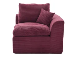 Poltrona*Hauss Spole Poltrona simples com almofada em bombazine - Cor Borgonha Bordeaux