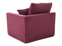 Poltrona*Hauss Spole Poltrona simples com almofada em bombazine - Cor Borgonha Bordeaux