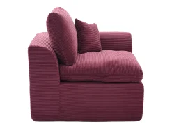 Poltrona*Hauss Spole Poltrona simples com almofada em bombazine - Cor Borgonha Bordeaux