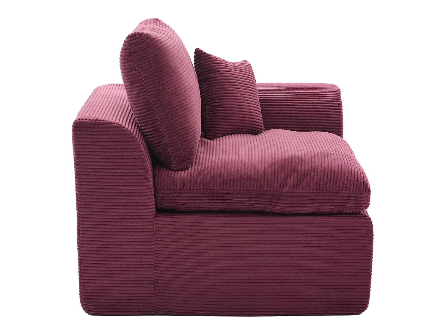 Poltrona*Hauss Spole Poltrona simples com almofada em bombazine - Cor Borgonha Bordeaux