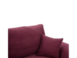 Poltrona*Hauss Spole Poltrona simples com almofada em bombazine - Cor Borgonha Bordeaux