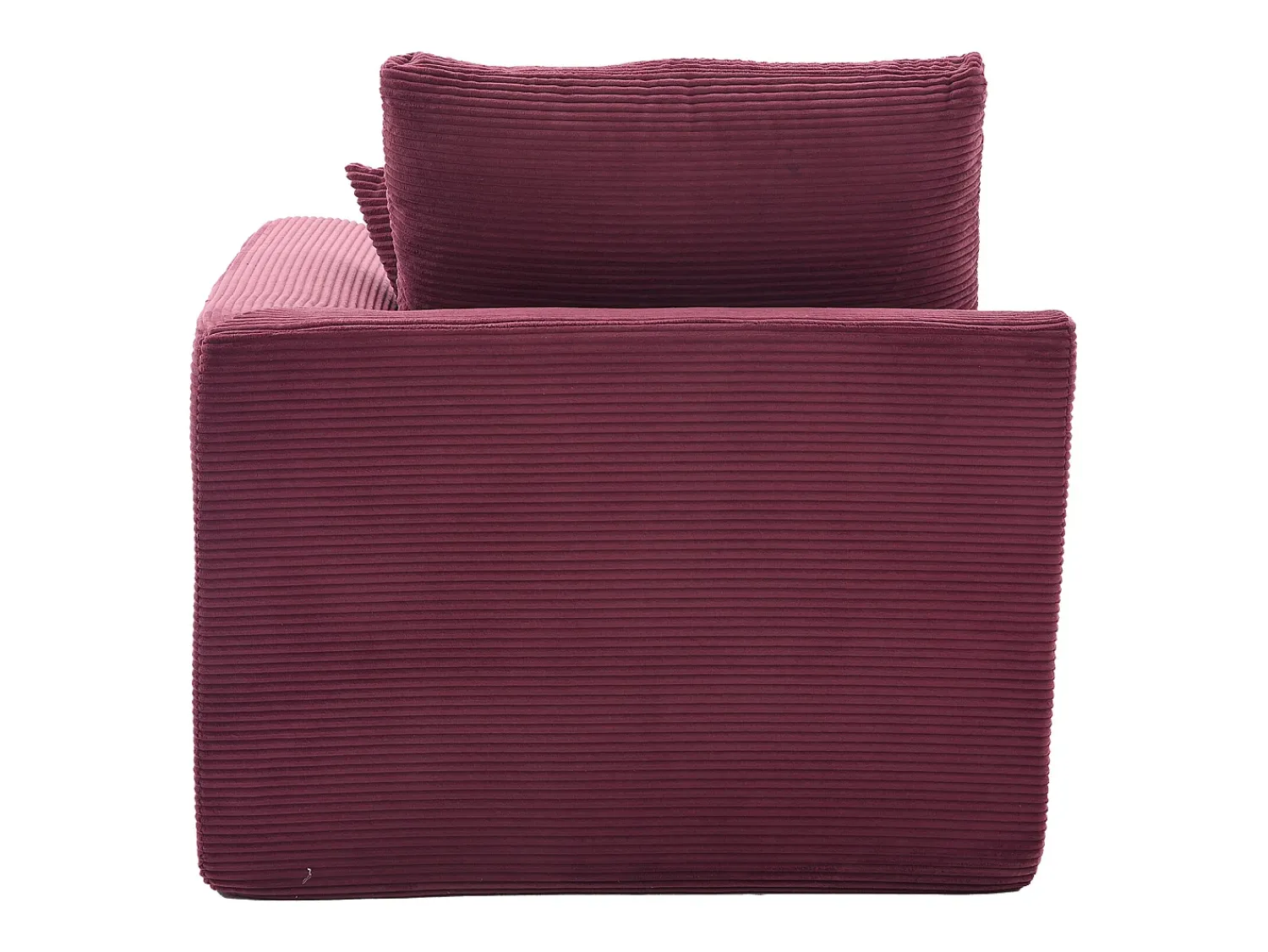 Poltrona*Hauss Spole Poltrona simples com almofada em bombazine - Cor Borgonha Bordeaux