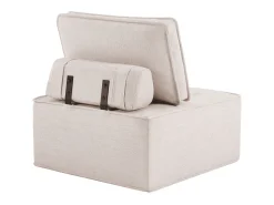 Sofá* Poltrona, sofá individual com capa, pufe para sala de estar, quarto, quarto de hóspedes ou quarto de criança, pequeno conjunto de assentos Bege