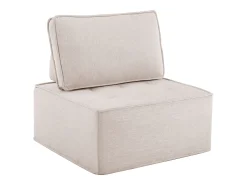 Sofá* Poltrona, sofá individual com capa, pufe para sala de estar, quarto, quarto de hóspedes ou quarto de criança, pequeno conjunto de assentos Bege