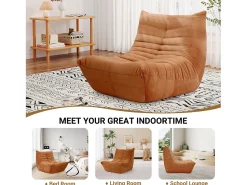 Poltrona*DripeX Poltrona Strazy na Caterpillar Brown - Base Deep 62cm - 80x85x84cm Castanho