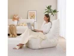 Outlet DripeX Poltrona Strazy na Caterpillar Beige - assento profundo 62cm - 80x85x84cm Bege