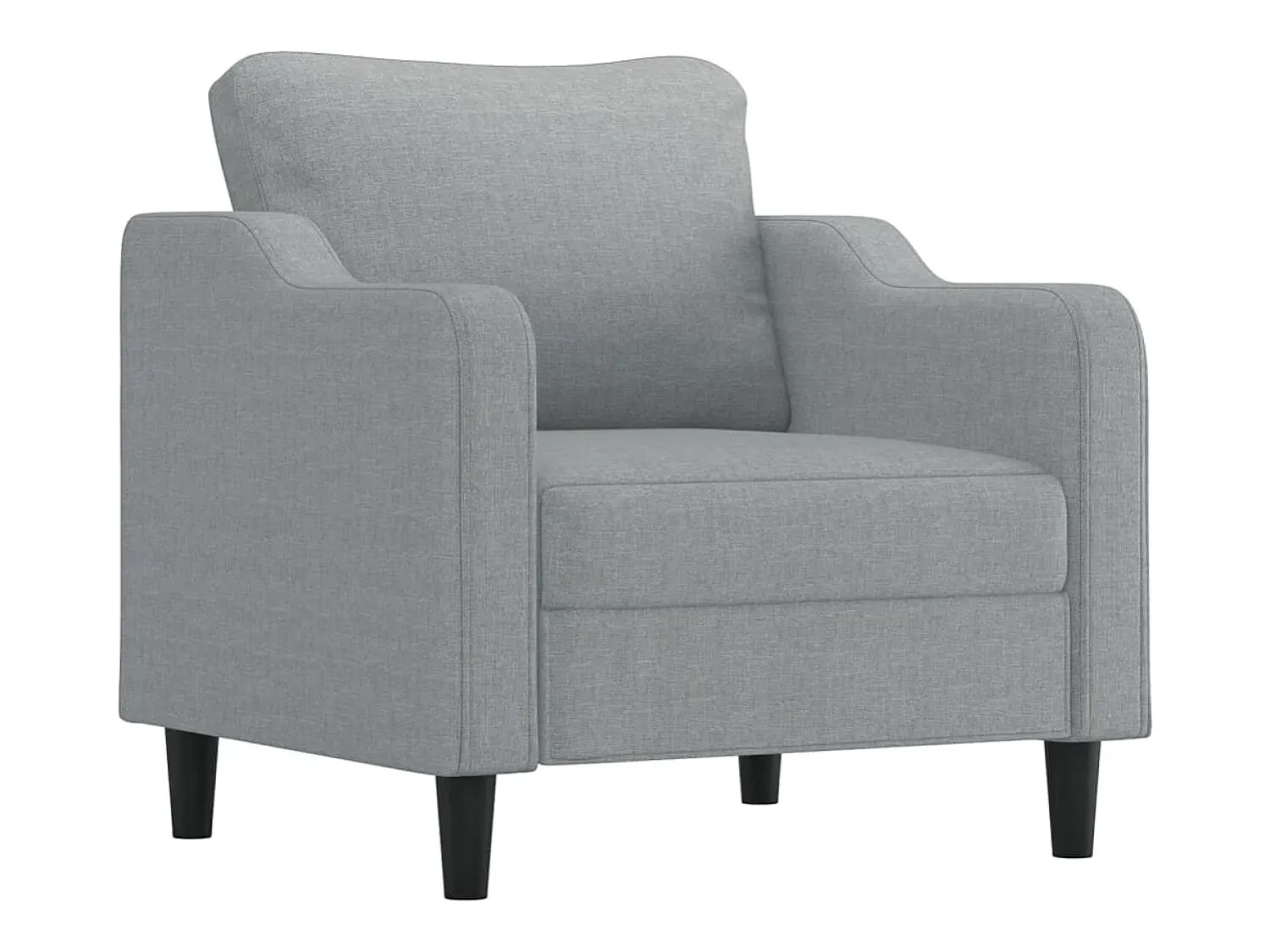 Poltrona* Poltrona tecido 60 cm cinzento-claro PT886702 Cinzento claro