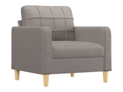 Poltrona*vidaxl Poltrona tecido 60 cm cinzento-acastanhado Taupe