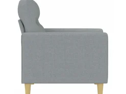 Poltrona| Poltrona tecido 60 cm -claro PT807387 Cinzento