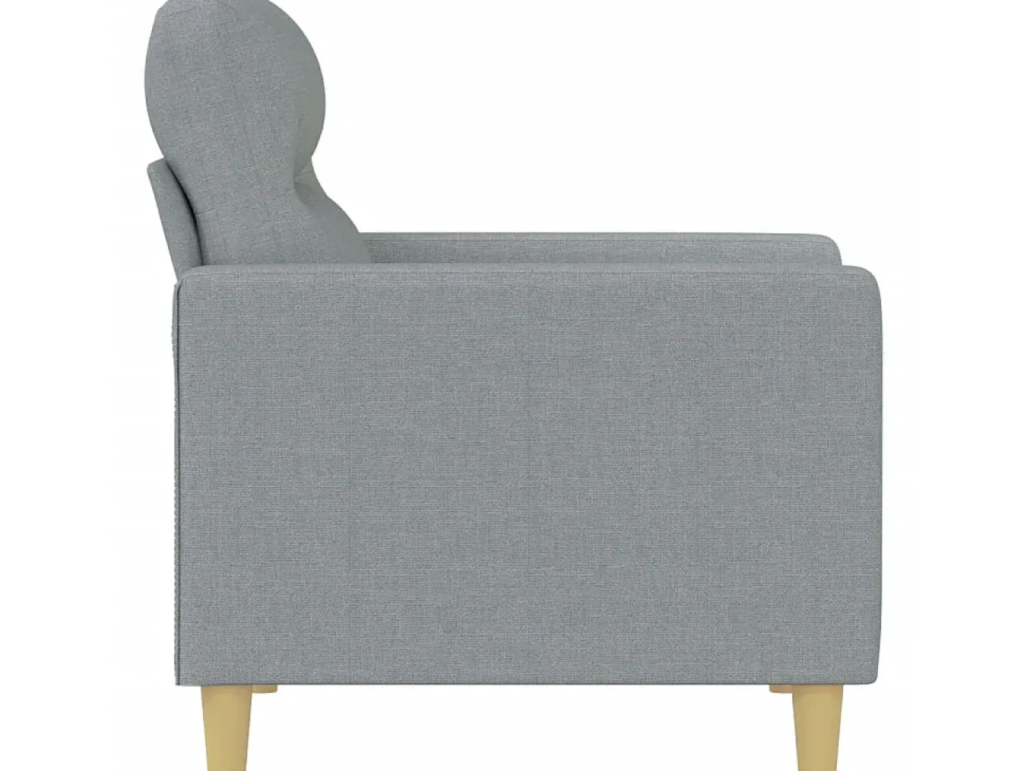 Poltrona| Poltrona tecido 60 cm -claro PT807387 Cinzento