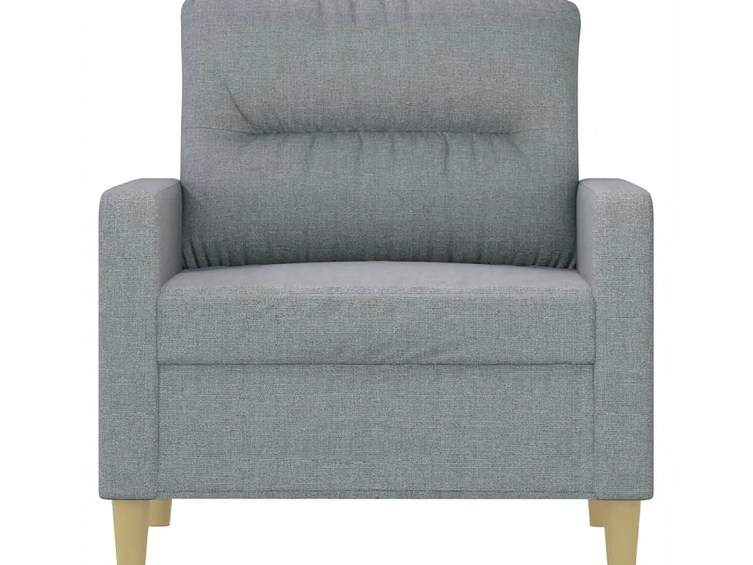 Poltrona| Poltrona tecido 60 cm -claro PT807387 Cinzento