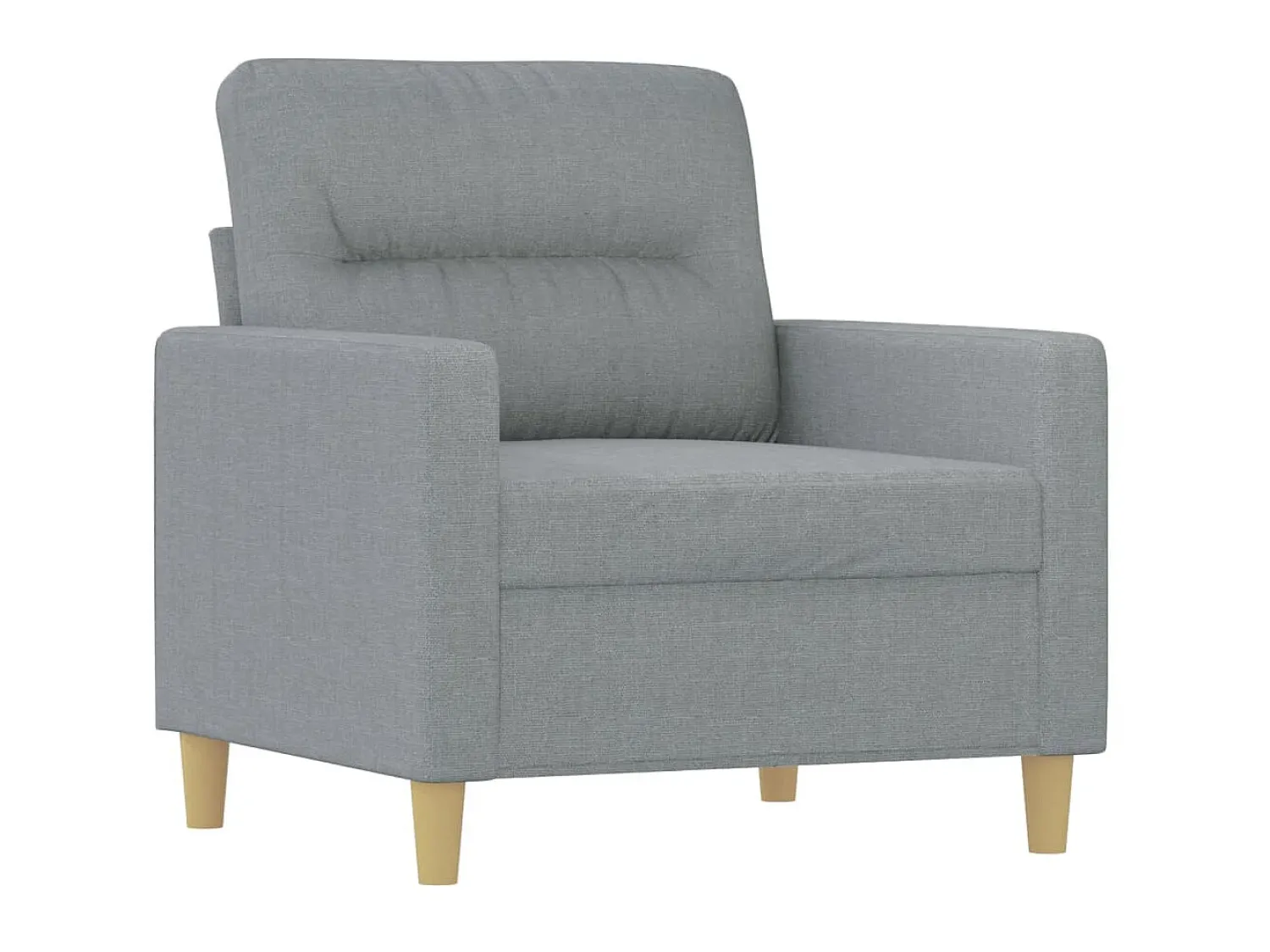 Poltrona| Poltrona tecido 60 cm -claro PT807387 Cinzento