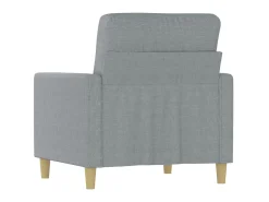 Poltrona| Poltrona tecido 60 cm -claro PT807387 Cinzento