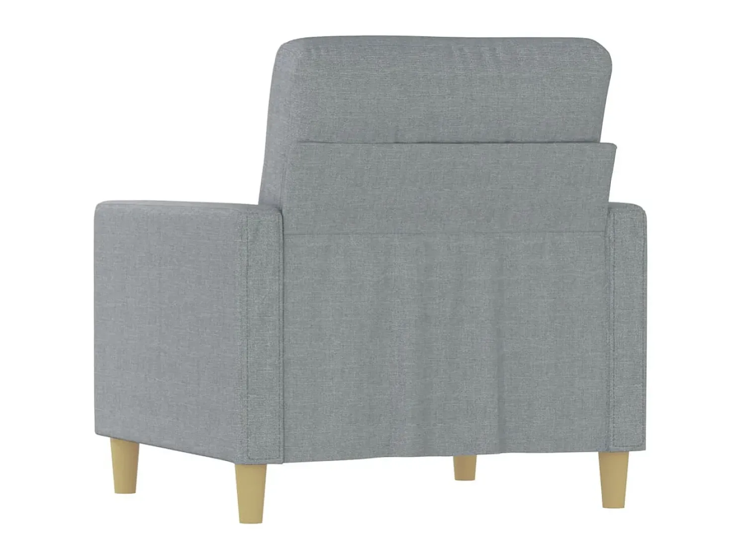 Poltrona| Poltrona tecido 60 cm -claro PT807387 Cinzento