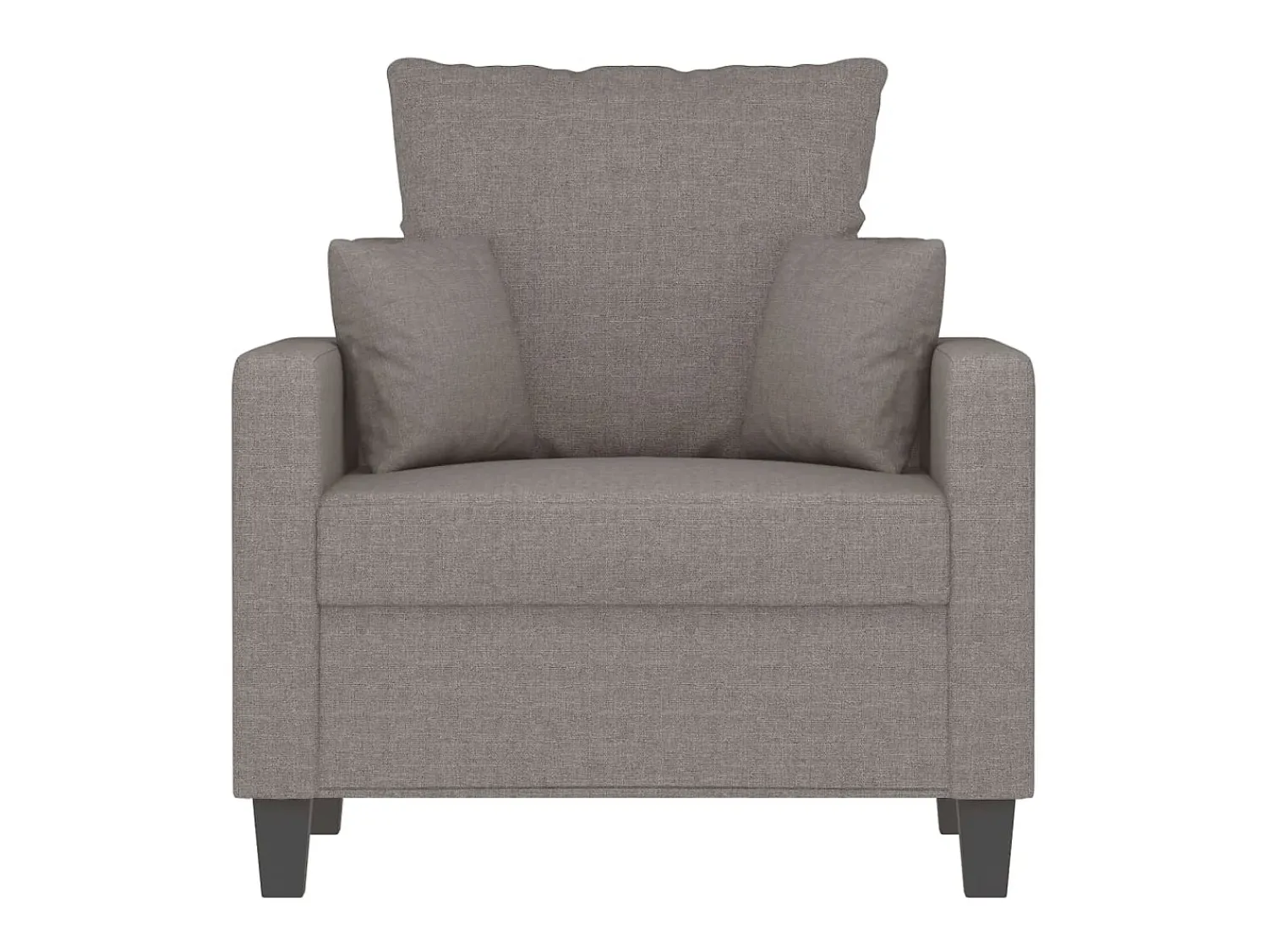 Hot Poltrona tecido 60 cm cinzento-acastanhado PT328284 Taupe