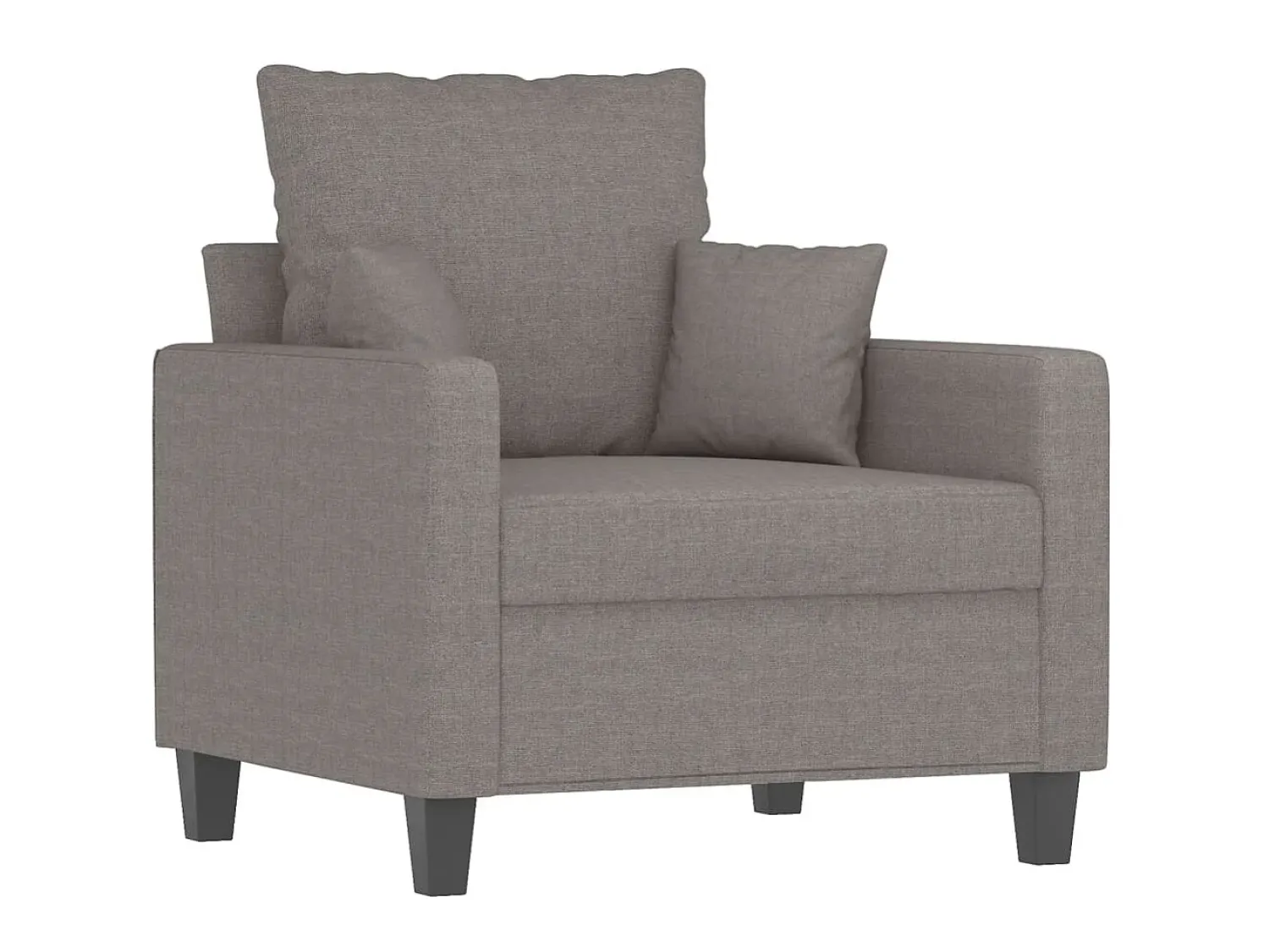 Hot Poltrona tecido 60 cm cinzento-acastanhado PT328284 Taupe