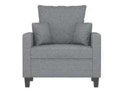 vidaxl Poltrona tecido 60 cm cinzento-claro^ Poltrona