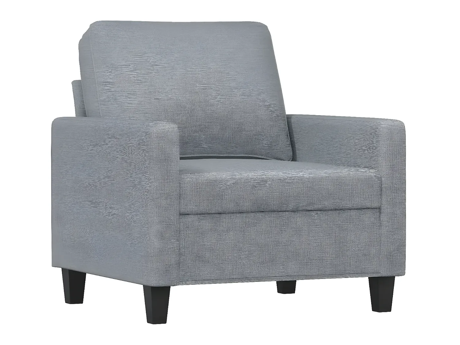 Poltrona| Poltrona tecido 60 cm -claro PT449965 Cinzento