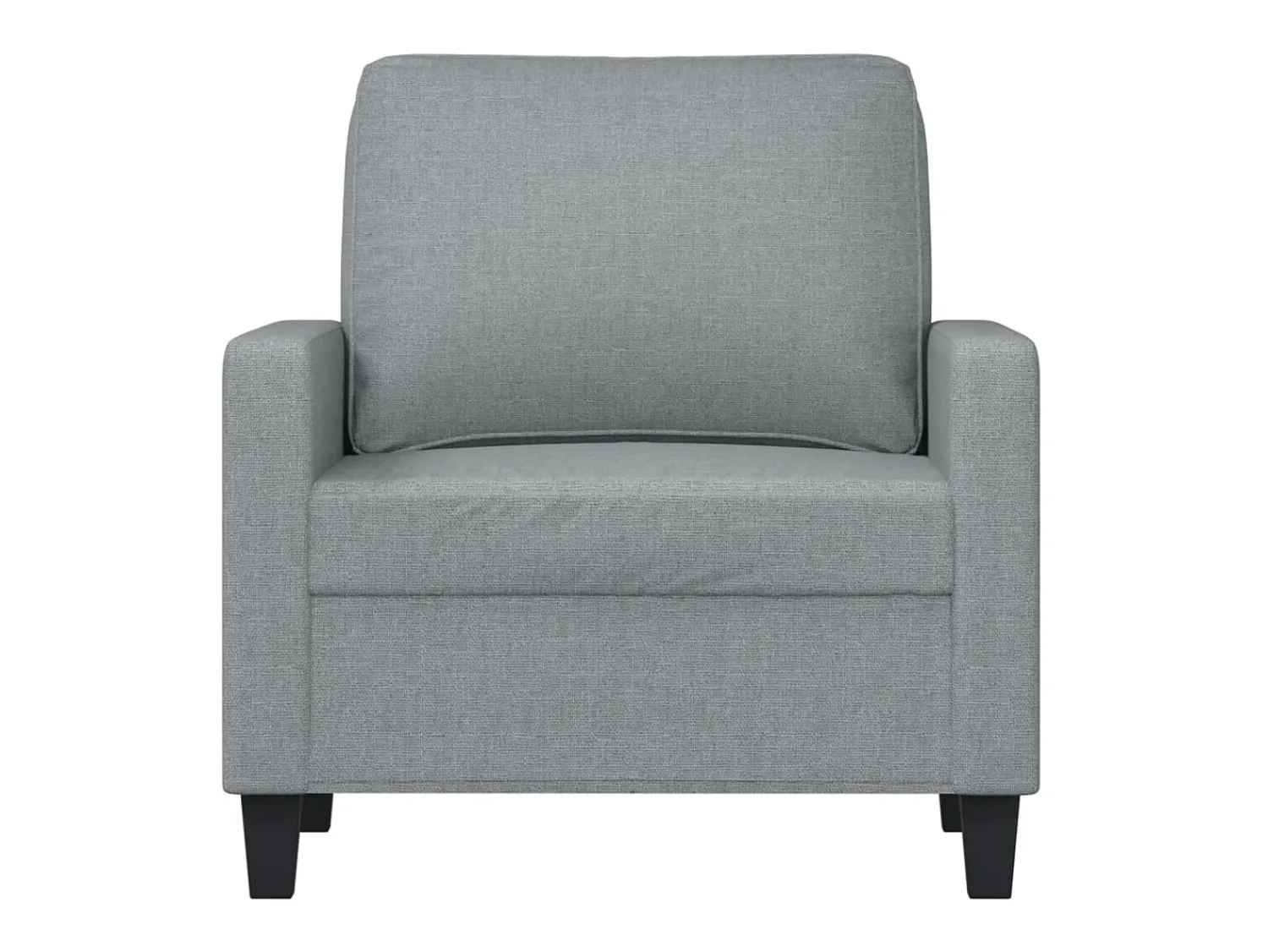 Poltrona| Poltrona tecido 60 cm -claro PT449965 Cinzento