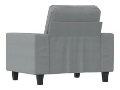 Poltrona| Poltrona tecido 60 cm cinzento-claro PT760185 Cinzento claro