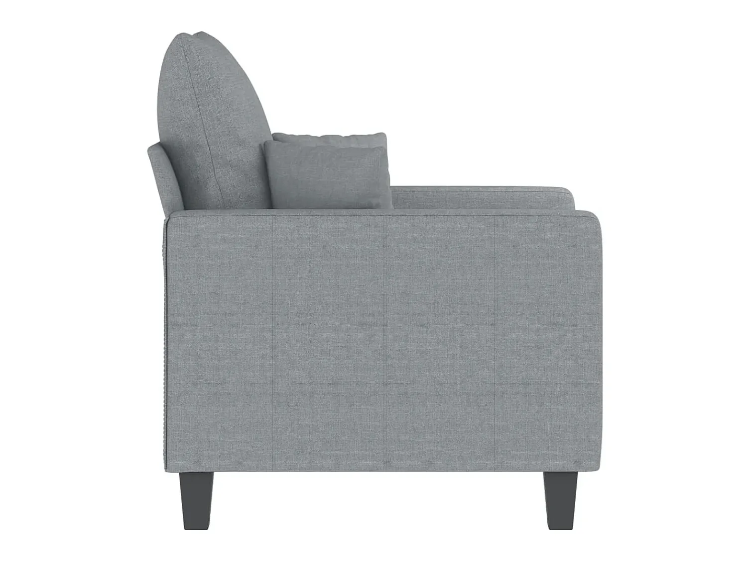 Poltrona| Poltrona tecido 60 cm -claro PT654654 Cinzento
